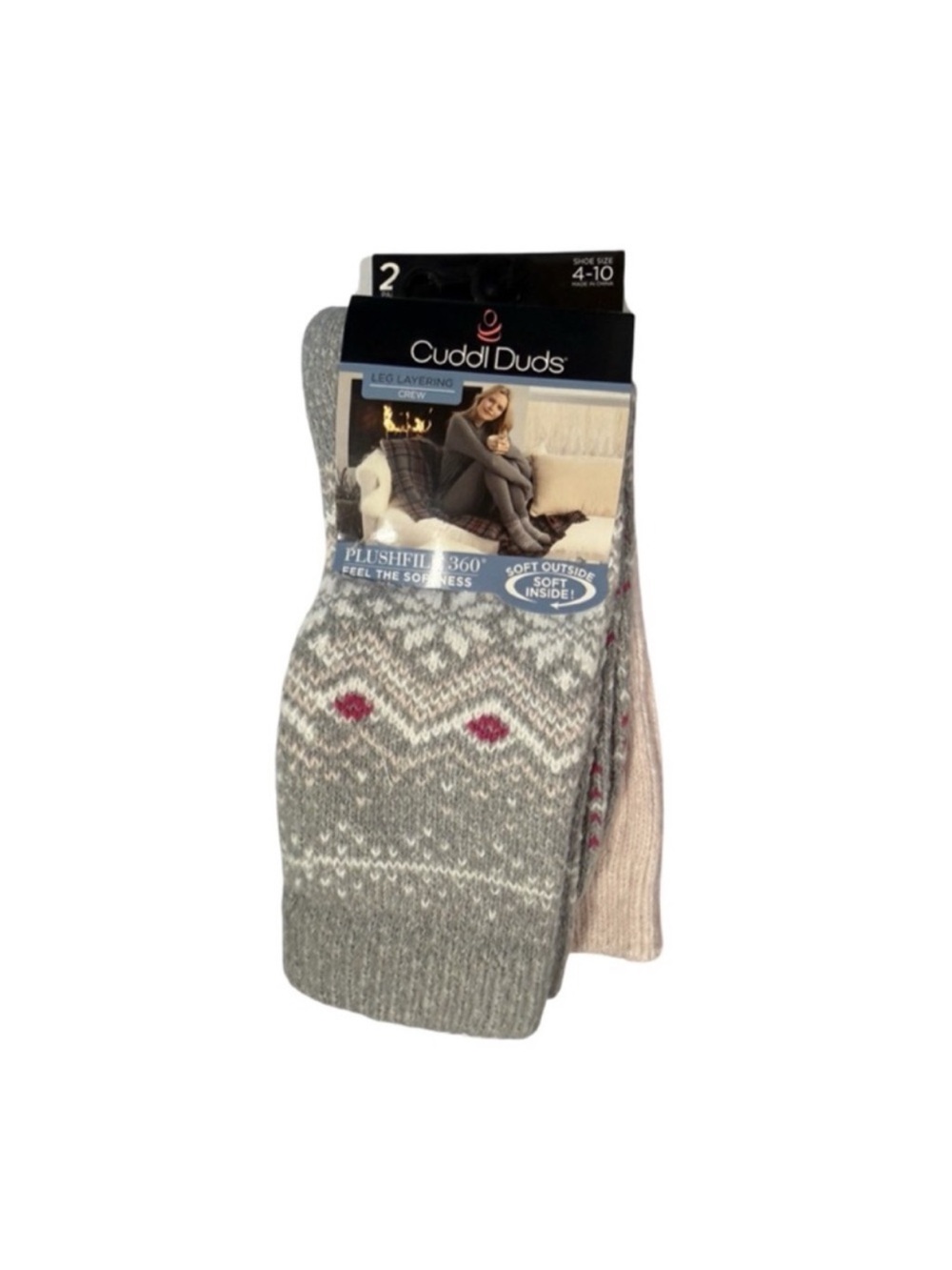 Cuddl Duds Leg Layering Crew Socks